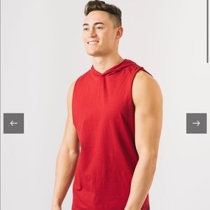 Mens  Zyia black champion cutoff split hoodie XL black‎